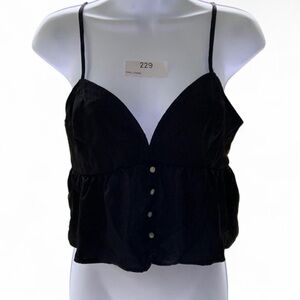 American Eagle Outfitters Black Sleeveless Camisole with adjustable straps